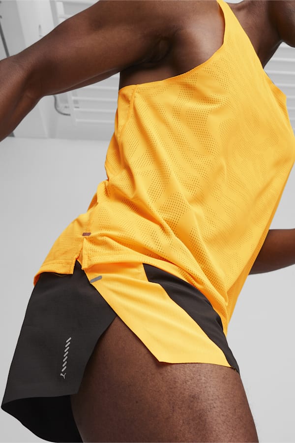 RUN VELOCITY Men's 3" Running Shorts, PUMA Black-Sun Stream, extralarge